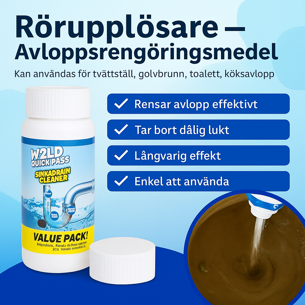 RENGÖRING AV VASKHÄLL OCH AVLOPP