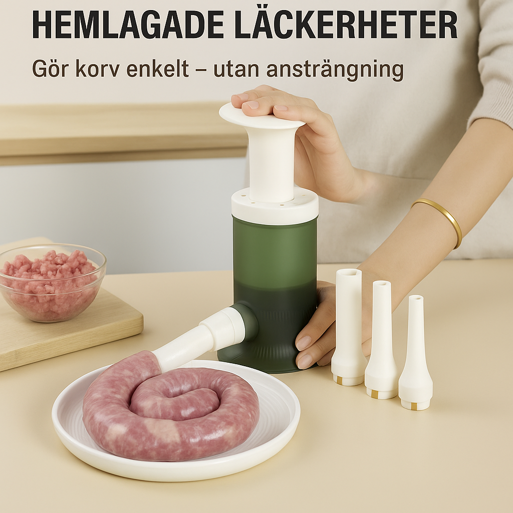 Hushålls manuell korvfyllningsmaskin
