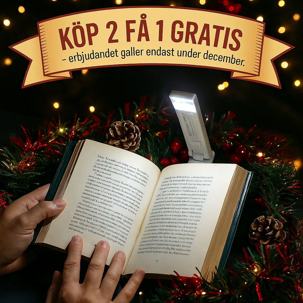 Kirjalamppu – 3 eri valotilaa – 1 vuoden takuu.