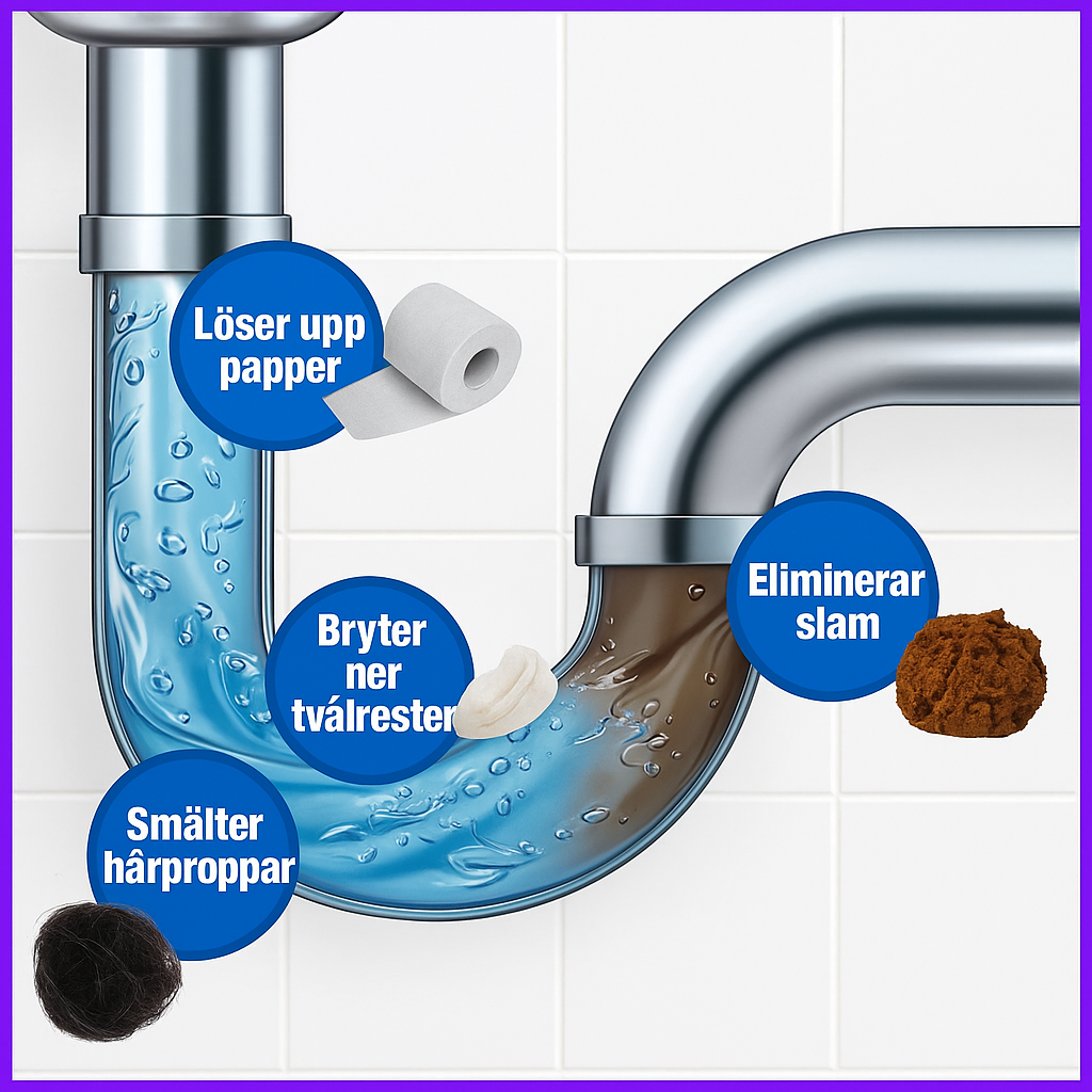 RENGÖRING AV VASKHÄLL OCH AVLOPP