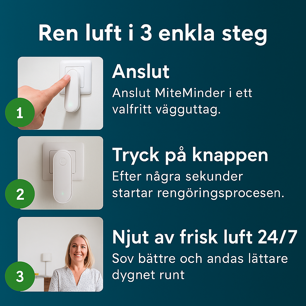 Kvalsterborttagare | Fräschare morgnar och ett hälsosammare hem