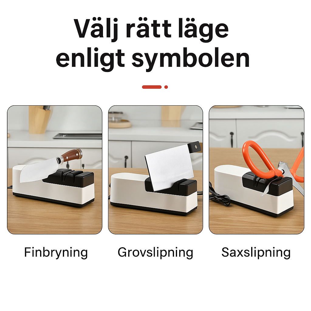 Professionell elektrisk knivslipare