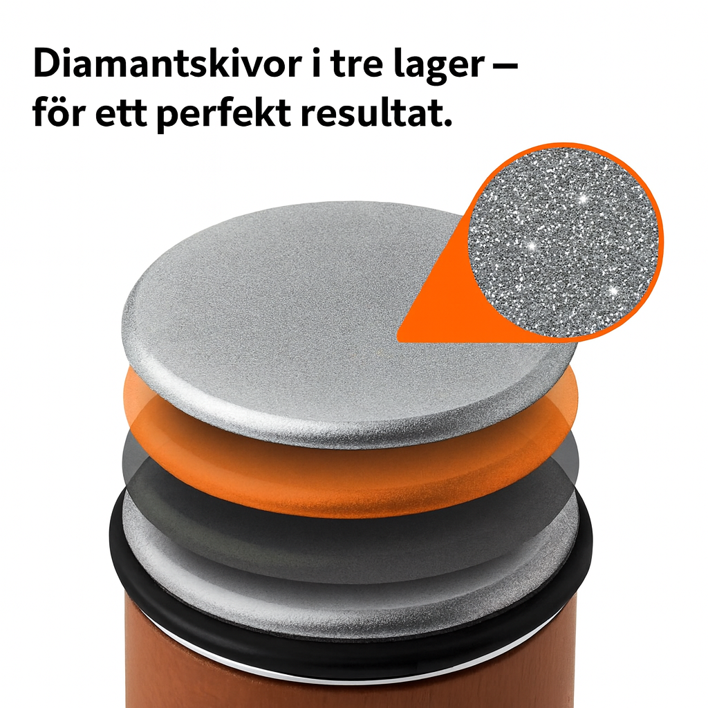Sista dagen 50% RABATT - Rullende knivslibermed magnet